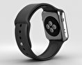 Apple Watch Series 2 42mm Space Black Stainless Steel Case Black Sport Band 3D 모델 