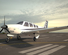 Beechcraft A36 Bonanza Modello 3D