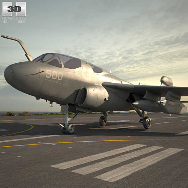 EA-6 プラウラー 3Dモデル