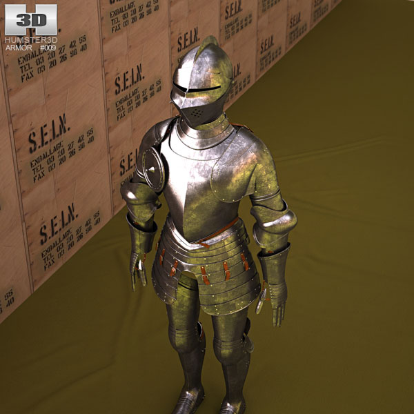Knight armor 3D model