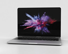 Apple MacBook Pro 13 inch (2016) Silver 3Dモデル