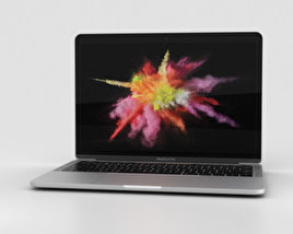 Apple MacBook Pro 13 inch (2016) with Touch Bar Silver 3D model