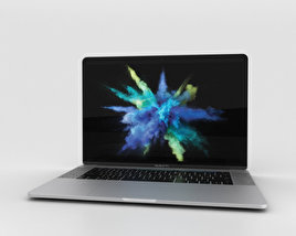 Apple MacBook Pro 15 inch (2016) Silver 3Dモデル