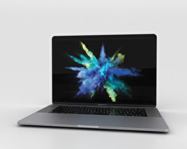 Apple MacBook Pro 15 inch (2016) Space Gray 3D模型