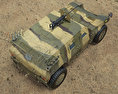 輕裝甲機動車 3D模型 顶视图