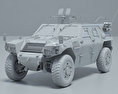 輕裝甲機動車 3D模型 clay render
