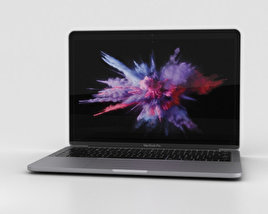 Apple MacBook Pro 13 inch (2016) Space Gray 3D-Modell