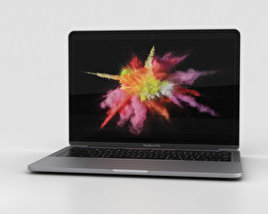 Apple MacBook Pro 13 inch (2016) with Touch Bar Space Gray 3D-Modell