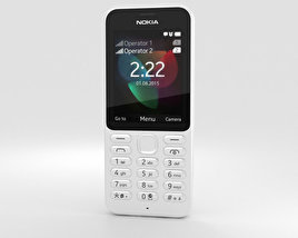 Nokia 222 White 3D model