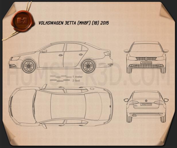 Volkswagen Jetta 2015 Blueprint