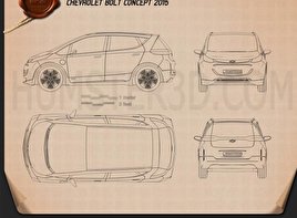 Concept car blueprint 3D Models Download - Hum3D