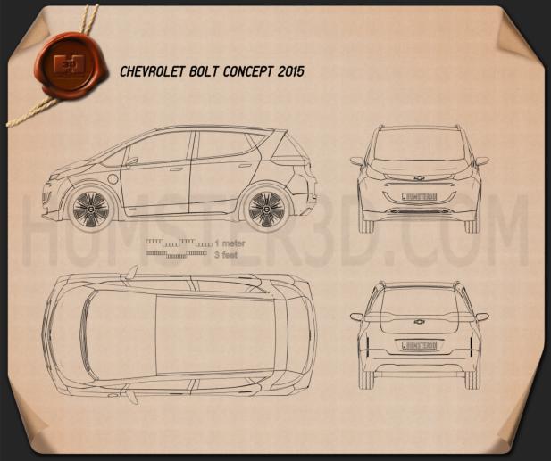 Chevrolet Bolt Concept 2015 Blueprint