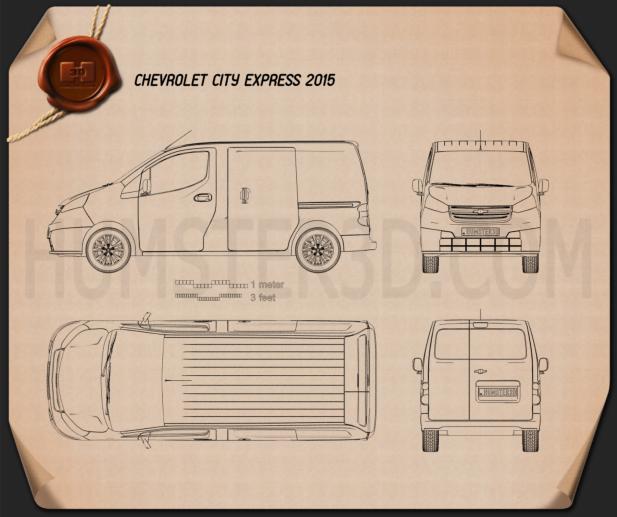 Chevrolet City Express 2015 Blueprint