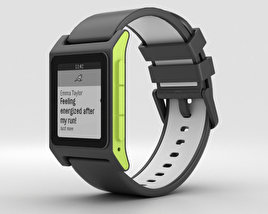 Pebble 2 Charcoal / Lime 3D model