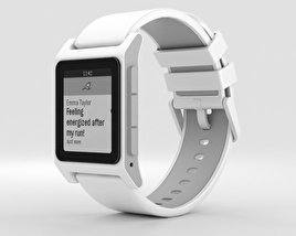 Pebble 2 White 3D model