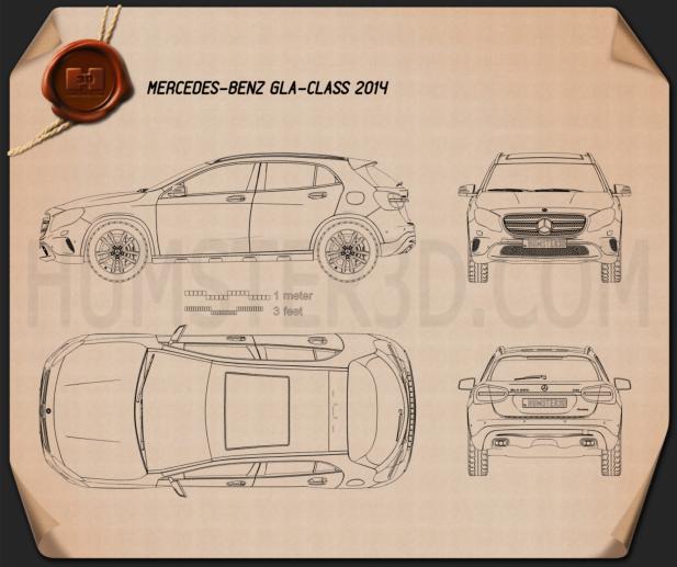 Mercedes-Benz GLA-class 2014 Blueprint