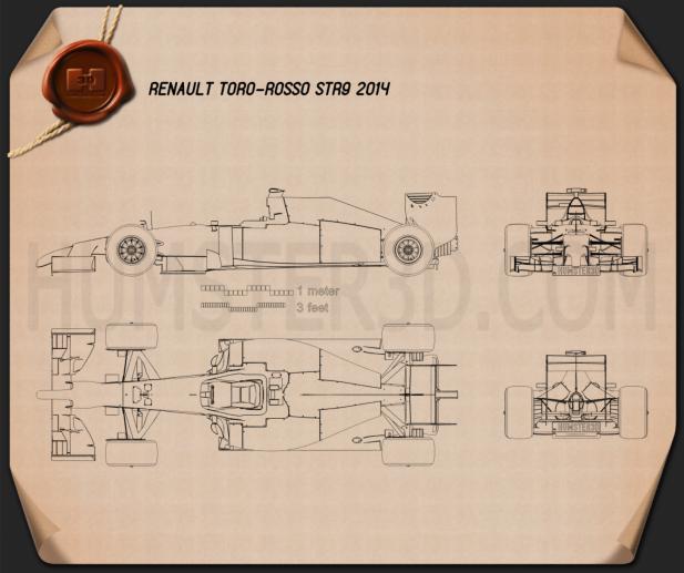 Toro Rosso STR9 2014 設計図