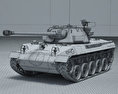 M18 헬캣 3D 모델  wire render