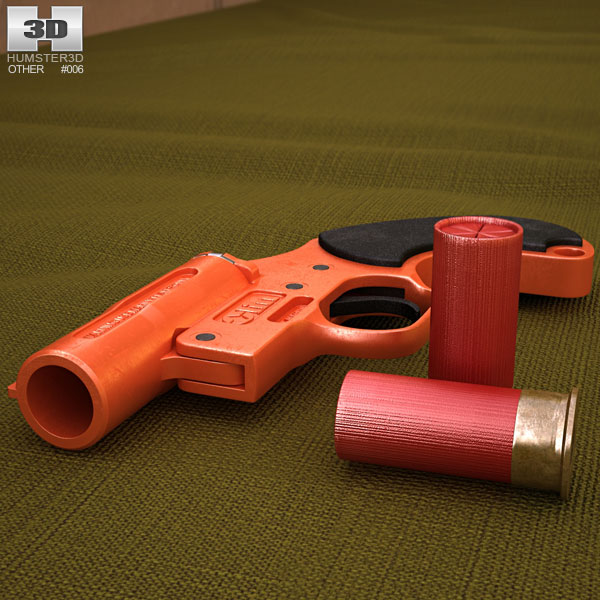 Signalpistole 3D-Modell