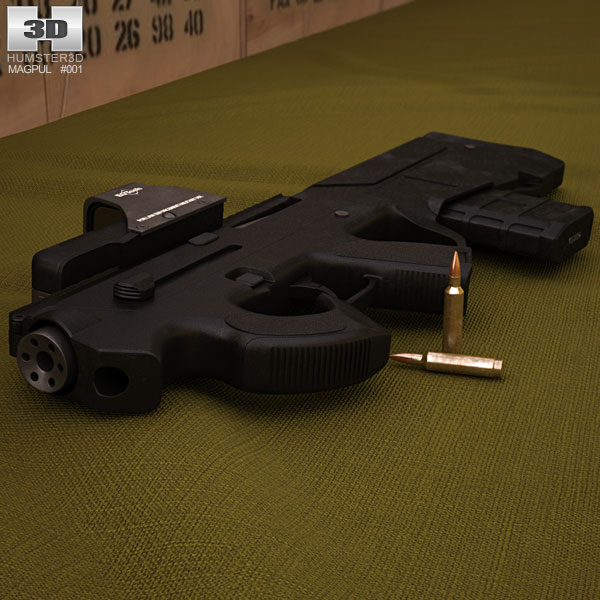 Magpul PDR with EOTech 552 Modelo 3D