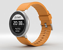 Huawei Fit Silver with Orange Band 3D 모델 