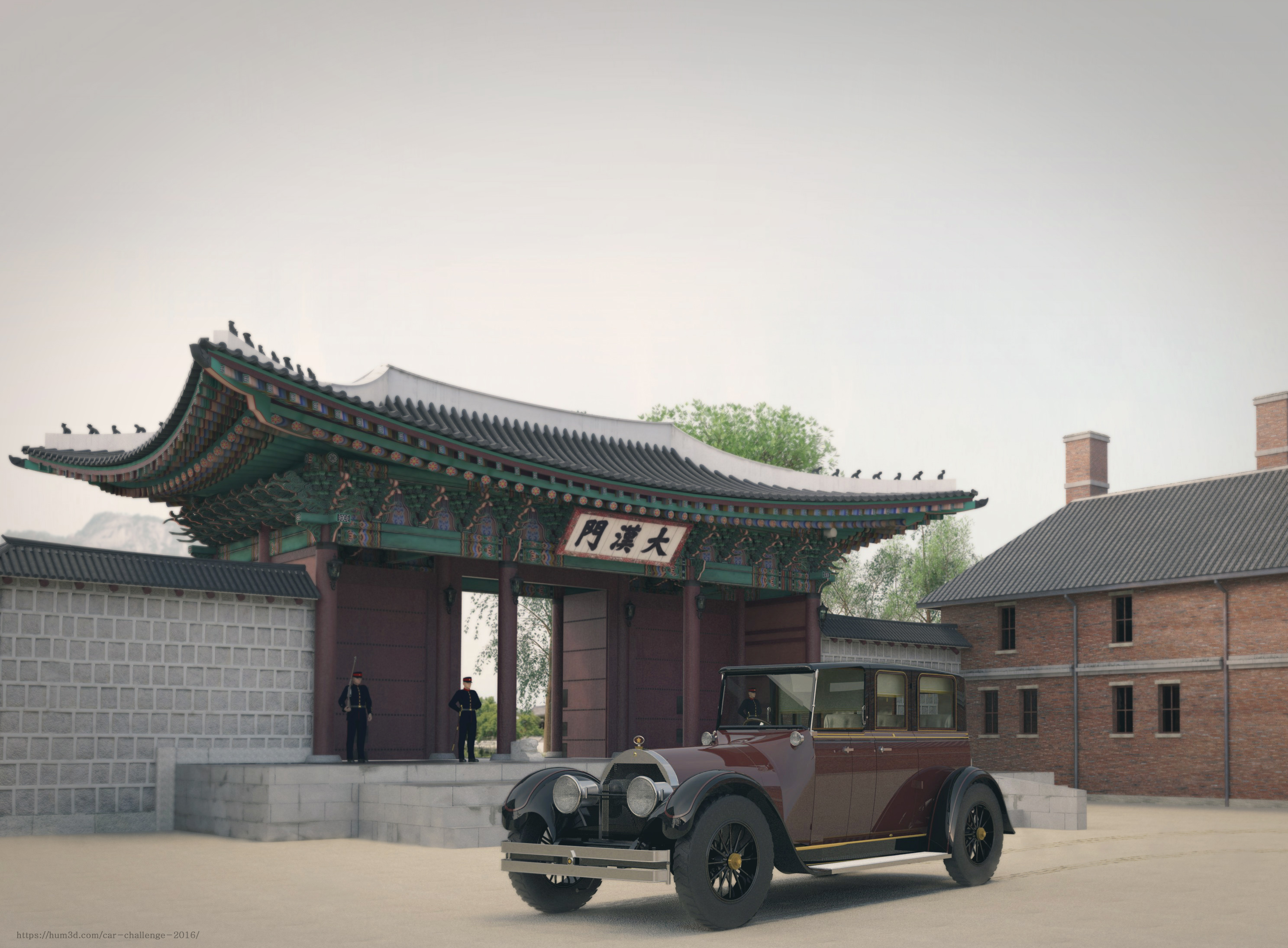 The First Car of The Last Empire 3d art