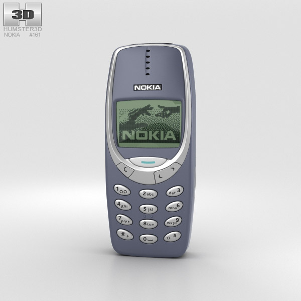 Nokia 3310 3D 모델 