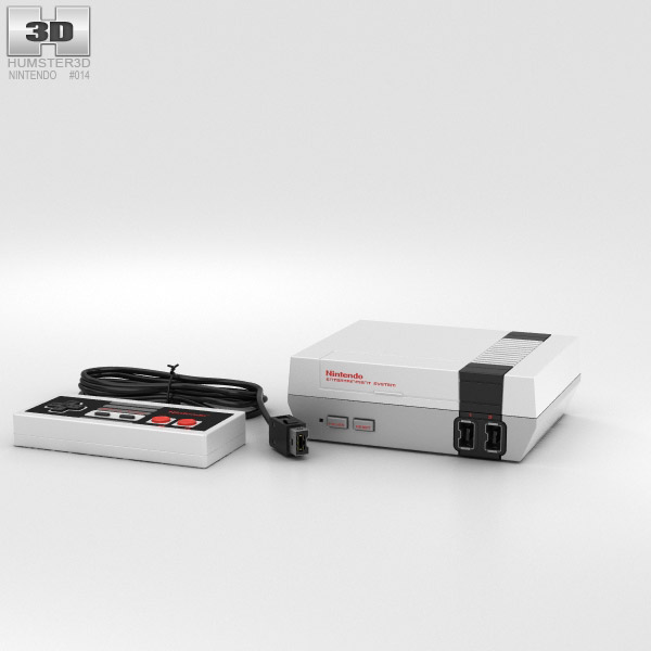 Nintendo Nes Classic Edition 3D 모델 