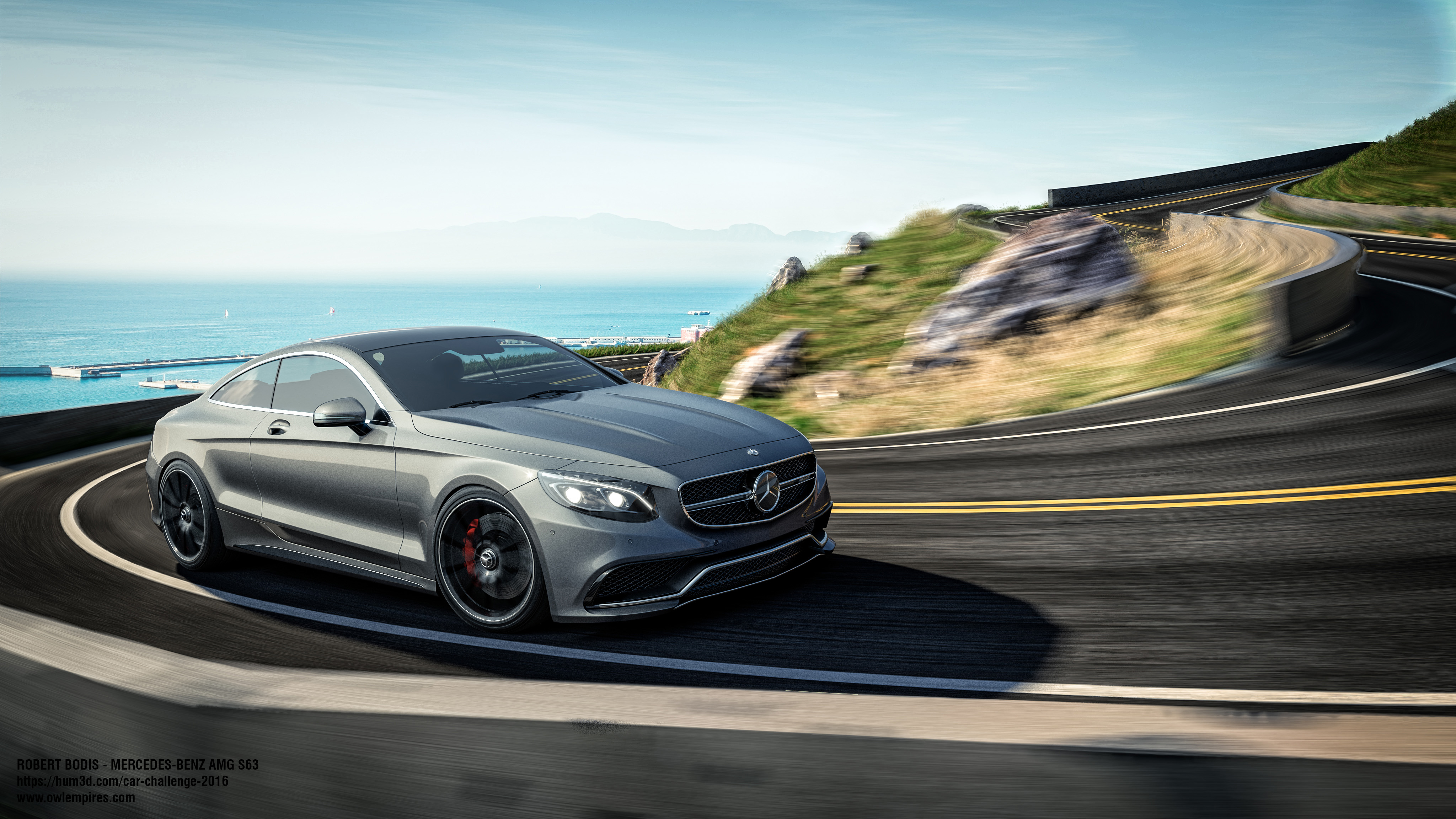 Agility and the Mercedes-Benz AMG S63 3d art
