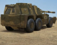 G6 Rhino Самохідна артилерійська установка 3D модель back view