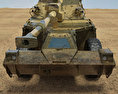 G6 Rhino Самохідна артилерійська установка 3D модель front view