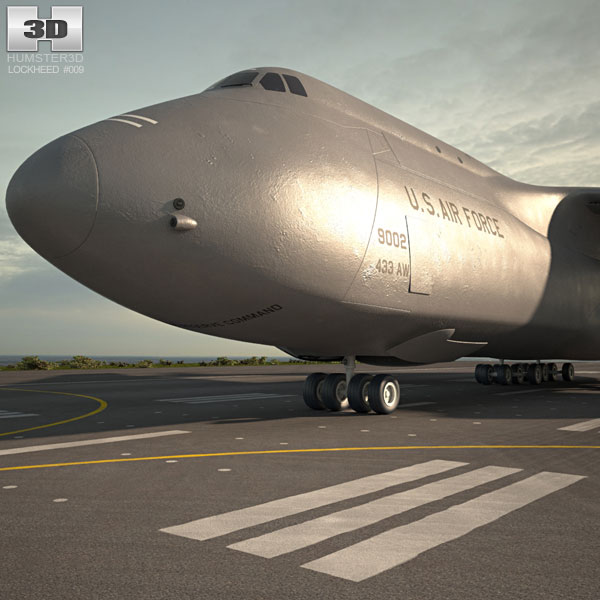 Lockheed C-5 Galaxy 3D модель