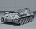SU-100 Modello 3D
