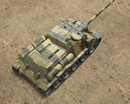 SU-100驅逐戰車 3D模型 顶视图