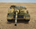 SU-100 구축전차 3D 모델  front view