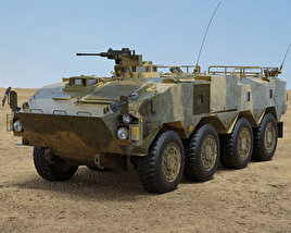 Type 96 Wheeled Armored Personnel Carrier Modelo 3D