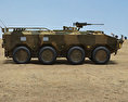 96式装輪装甲車 3Dモデル side view