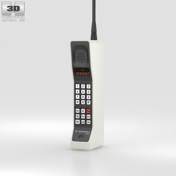 Motorola DynaTAC 8000X 3D 모델 