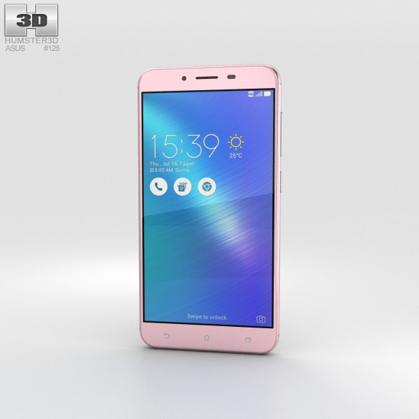 Asus Zenfone 3 Max (ZC553KL) Rose Pink 3D model