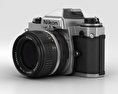 Nikon FE Silver 3d model