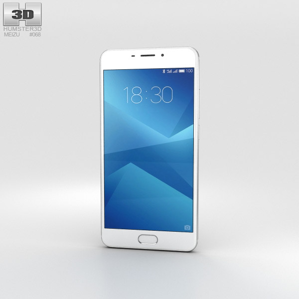Meizu M5 Note Silver 3D模型