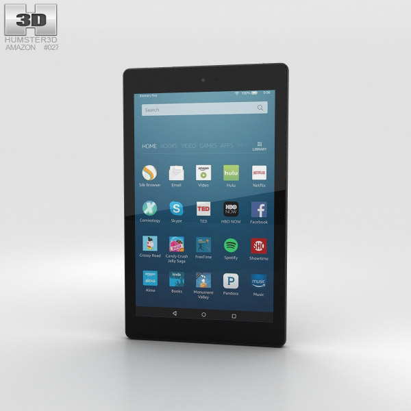 Amazon Fire HD 8 Black 3D model