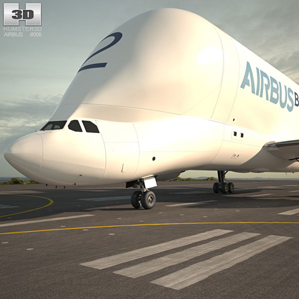 Airbus A300-600ST Beluga Modello 3D
