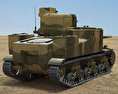 M3 Lee 3d model back view
