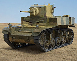 M3 Stuart 3D 모델 