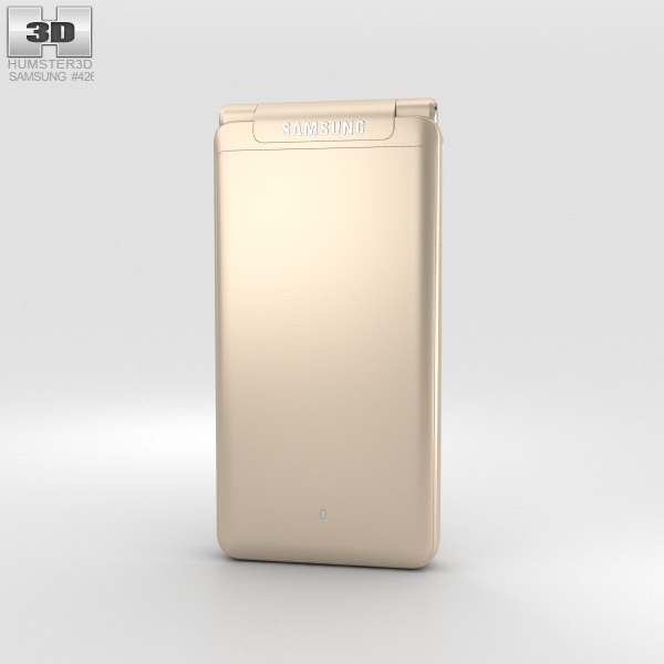 Samsung Galaxy Folder 2 Gold 3D-Modell