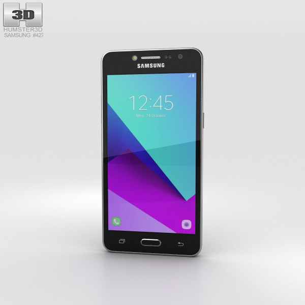 Samsung Galaxy J2 Prime 黑色的 3D模型