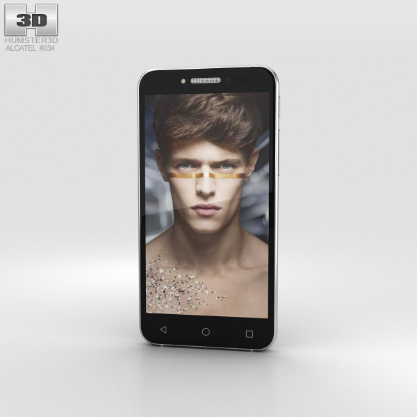 Alcatel Shine Lite Prime Black 3D 모델 
