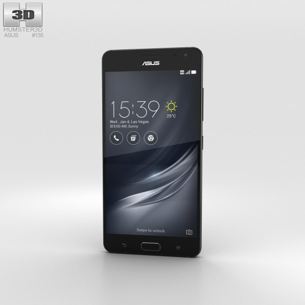 Asus ZenFone AR Black 3D 모델 