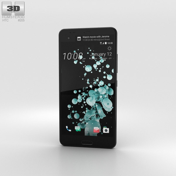 HTC U Ultra Brilliant Black 3D模型